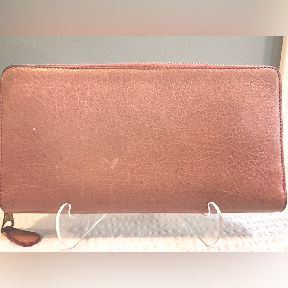 Balenciaga Long Zip Around Wallet - Pink/Coral - Authentic - Picture 2 of 16